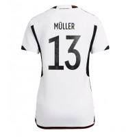 Tyskland Thomas Muller #13 Fotballklær Hjemmedrakt Dame VM 2022 Kortermet